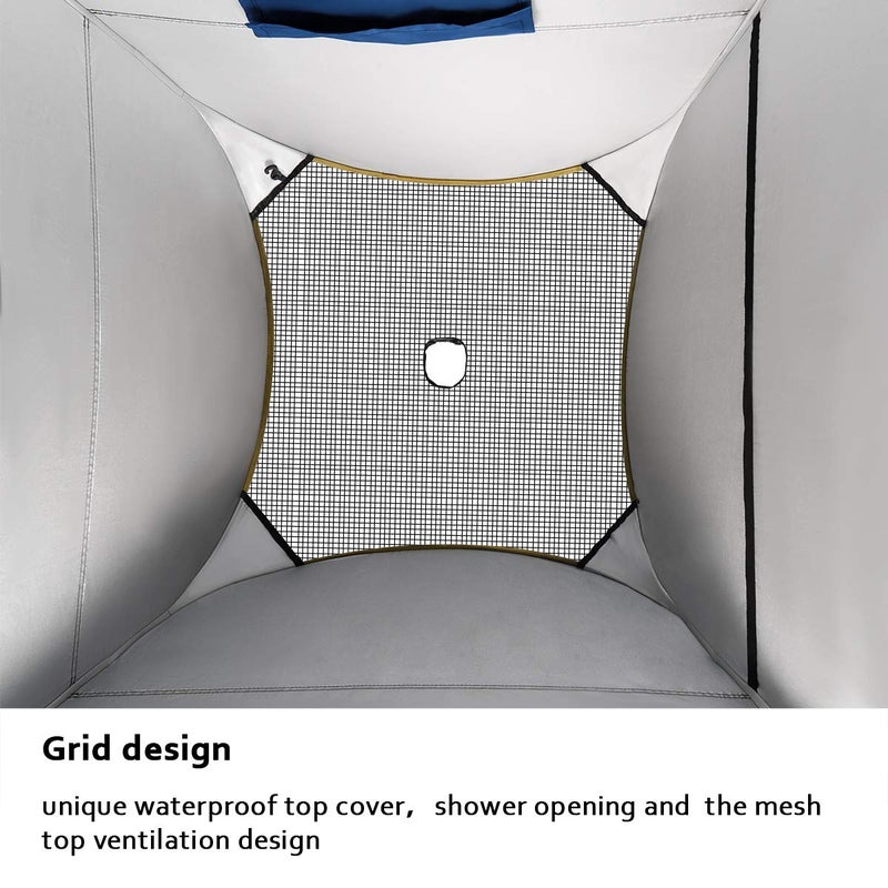 ROPODA Pop Up Tent 83inches x 48inches x 48inches Shower Tent, Upgrade Privacy Tent, Porta-Potty Tent Changing Tent Includes 1 Removable Bottom,8 Stakes,1Removable Rain Cover,1 Carrying Bag - Image 5